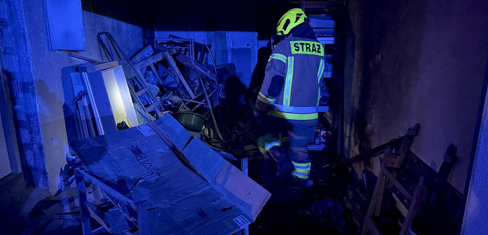 Do pożaru doszło w godzinach wieczornych