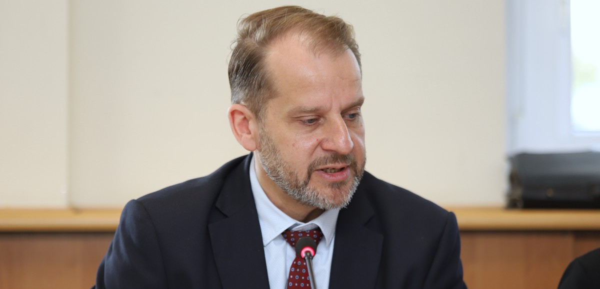 Burmistrz Polic Krystian Kowalewski