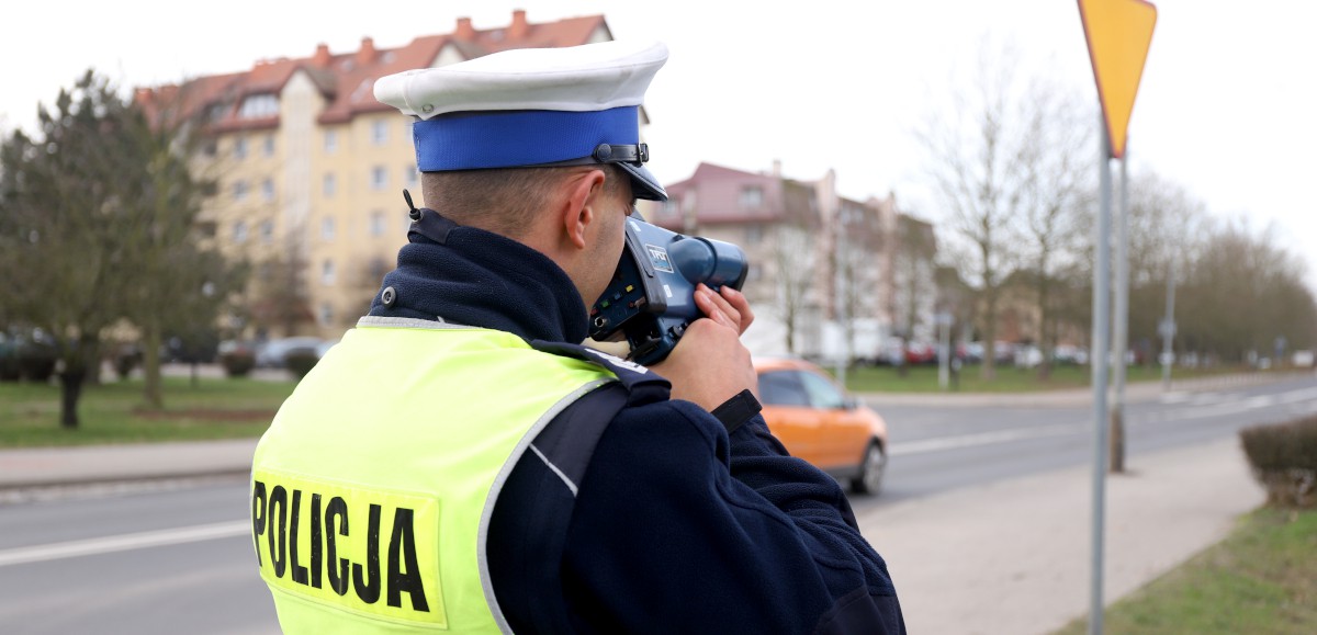 Policjanci regularnie prowadzą kontrole prędkości na terenie Powiatu Polickiego