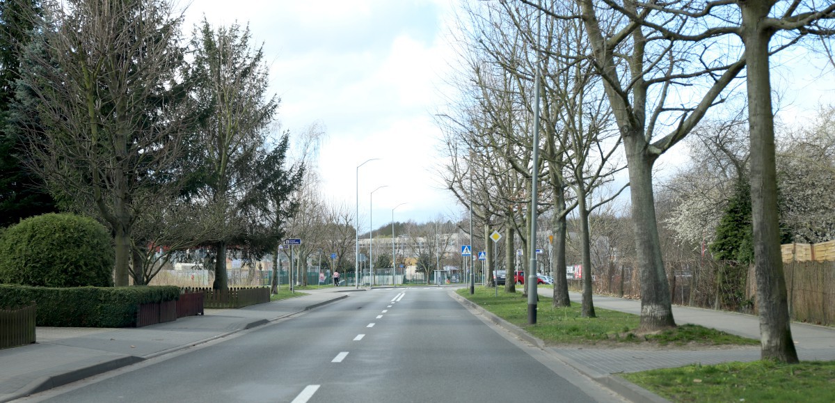 Ulica Piaskowa w Policach