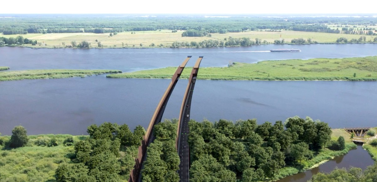 Przekrój tunelu pod Odrą